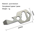 Titanium Bottle Opener Keychain Multiferramenta com alta qualidade